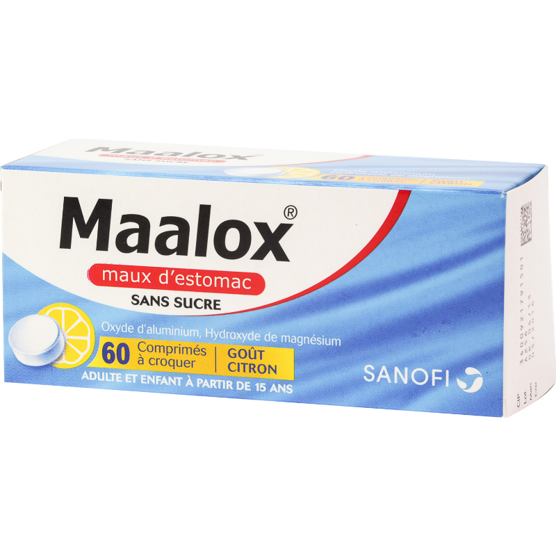 maalox maux d'estomac sans sucre