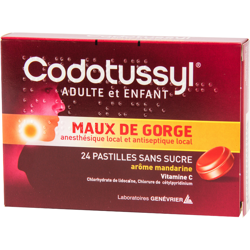 codotussyl maux de gorge sans sucre