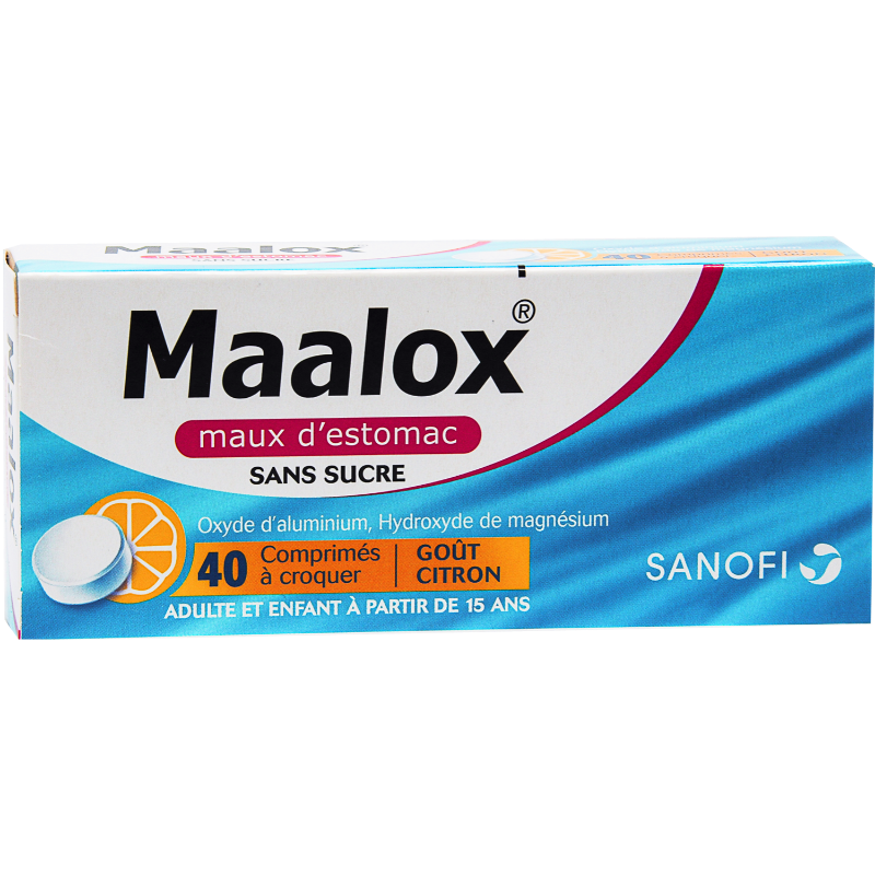 maalox maux d'estomac sans sucre