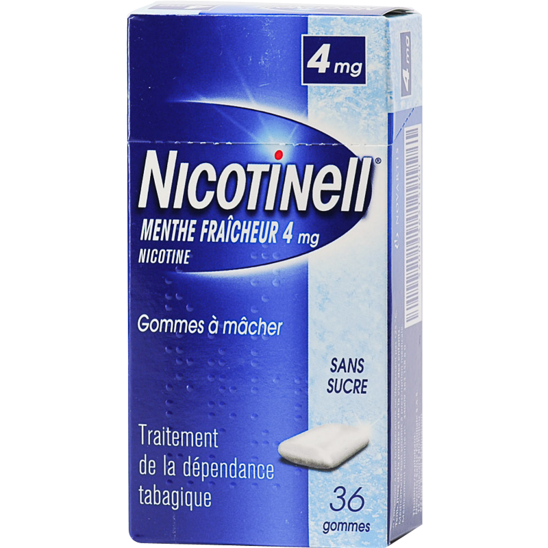 nicotinell menthe fraicheur 4 mg sans sucre
