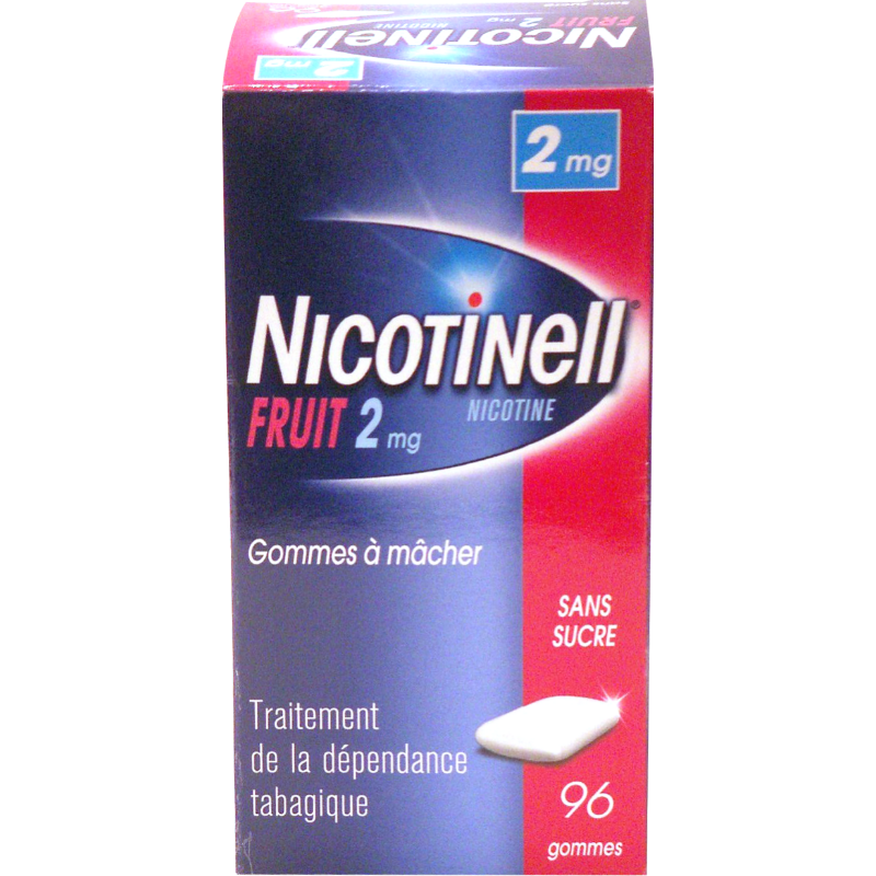 nicotinell fruit 2 mg sans sucre