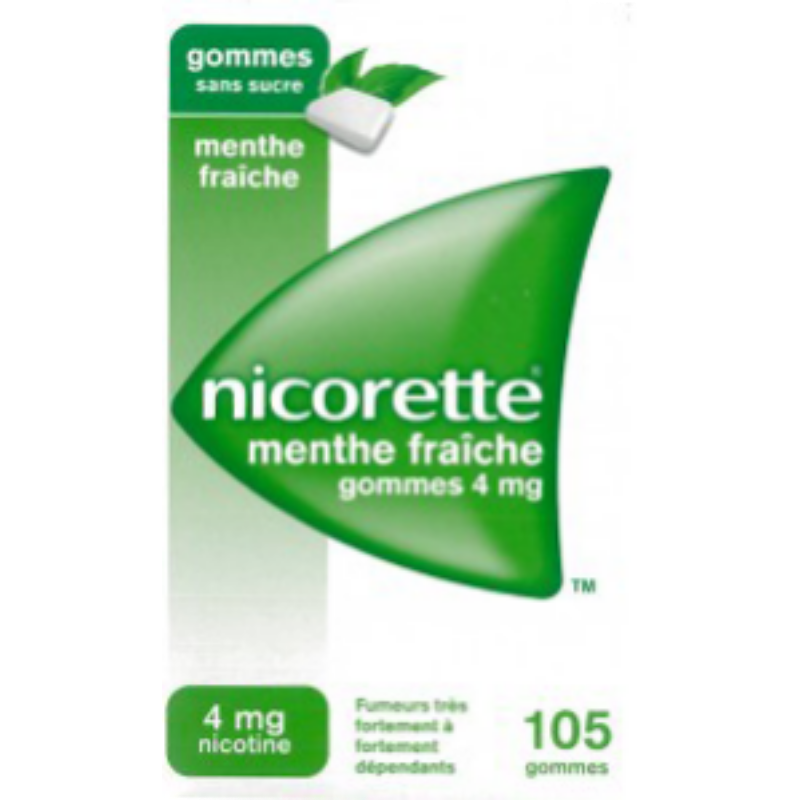 nicorette menthe fraiche 4 mg sans sucre