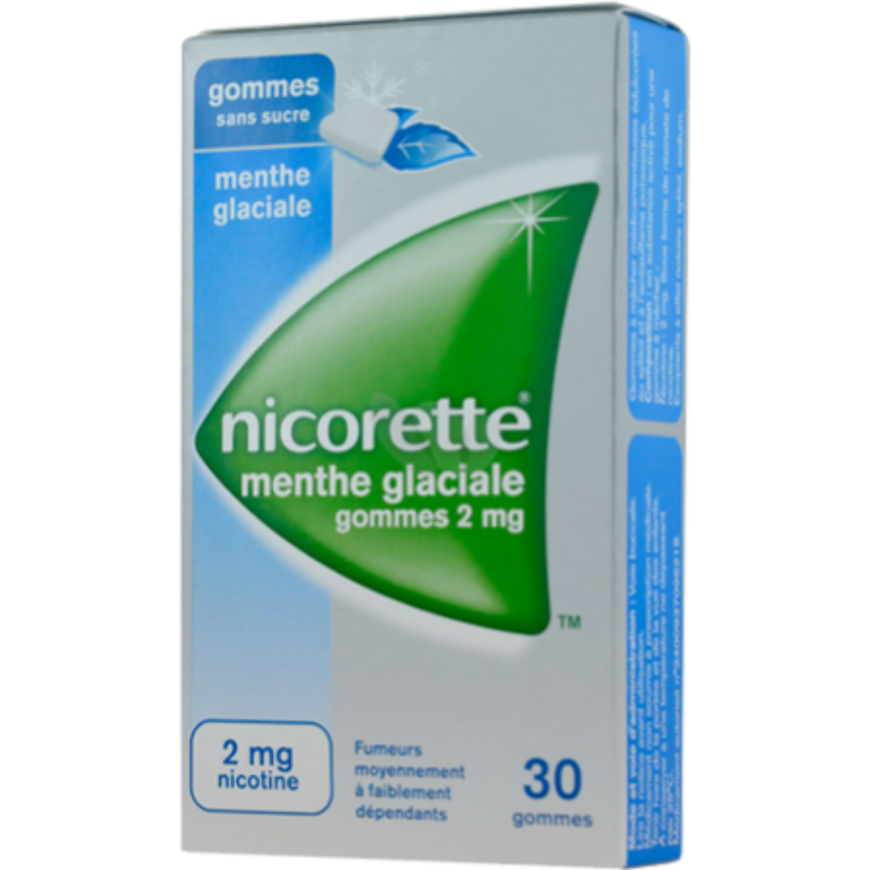 nicorette menthe glaciale 2 mg sans sucre