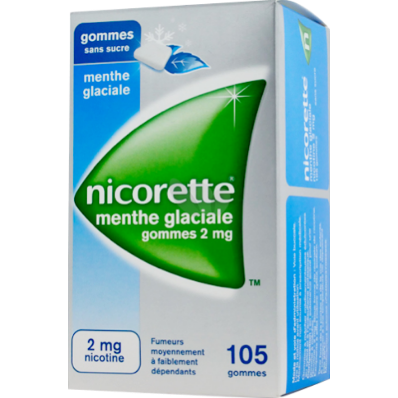 nicorette menthe glaciale 2 mg sans sucre