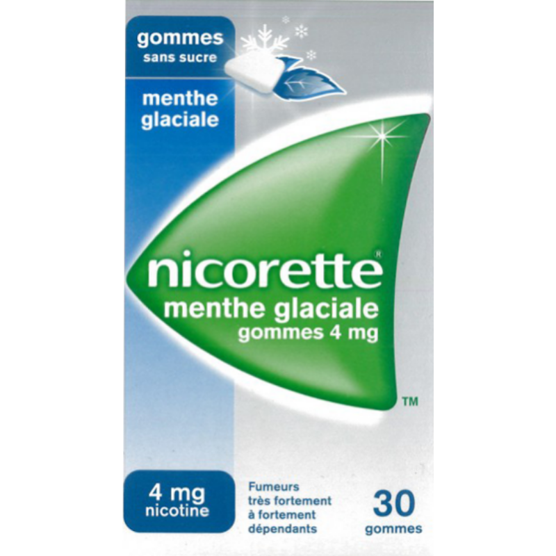 nicorette menthe glaciale 4 mg sans sucre
