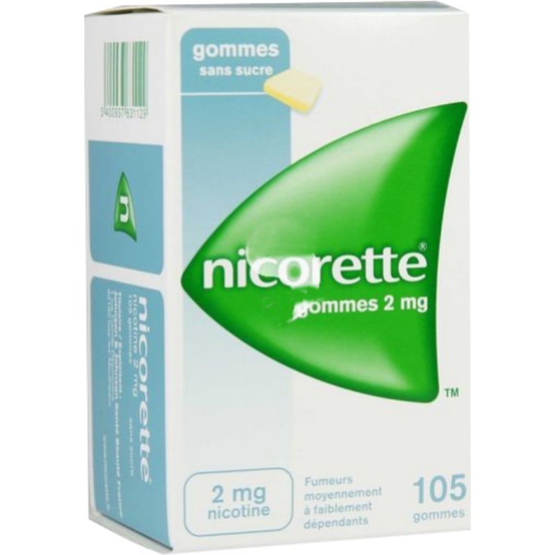 nicorette 2 mg sans sucre