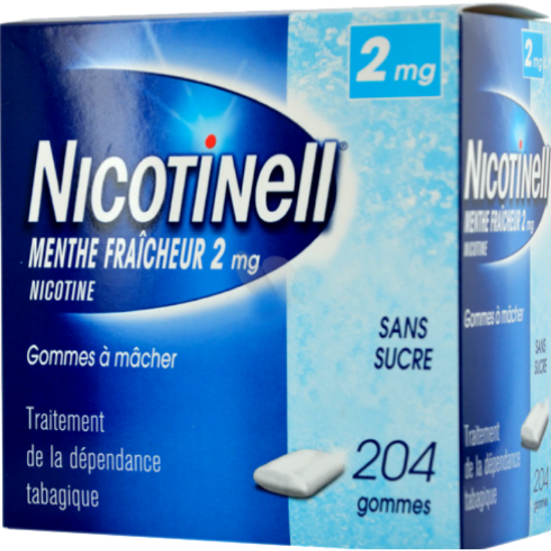 nicotinell menthe fraicheur 2 mg sans sucre