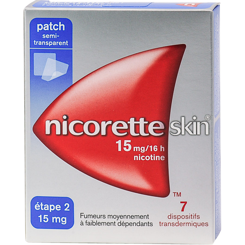 nicoretteskin 15 mg/16 heures