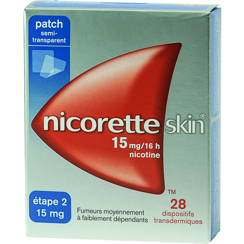 nicoretteskin 15 mg/16 heures