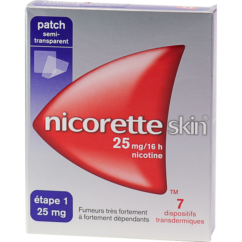 nicoretteskin 25 mg/16 heures